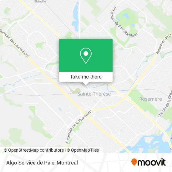 Algo Service de Paie map