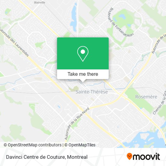 Davinci Centre de Couture map