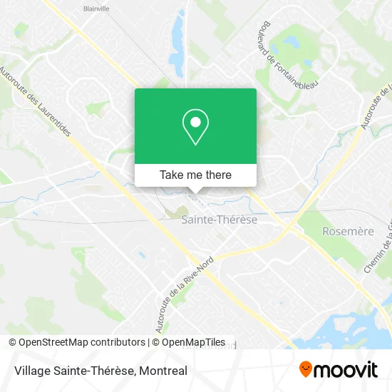 Village Sainte-Thérèse map