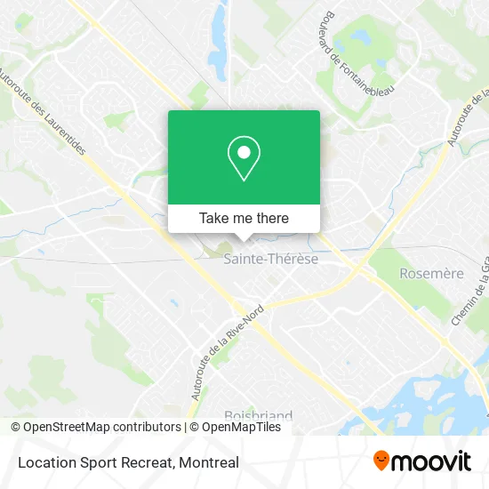 Location Sport Recreat map