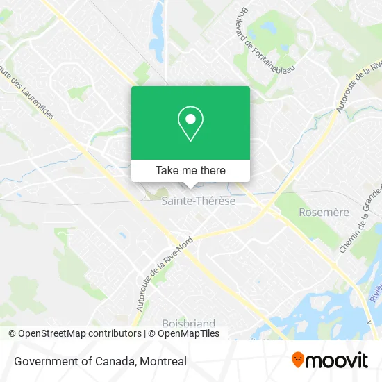 Government of Canada map