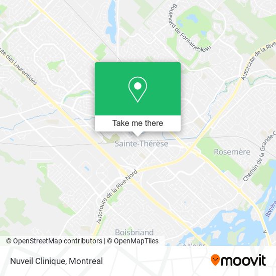 Nuveil Clinique map