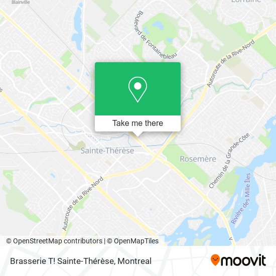 Brasserie T! Sainte-Thérèse map