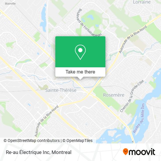 Re-au Électrique Inc map