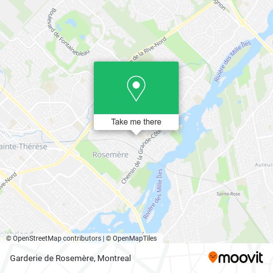 Garderie de Rosemère map