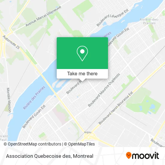 Association Quebecoise des map