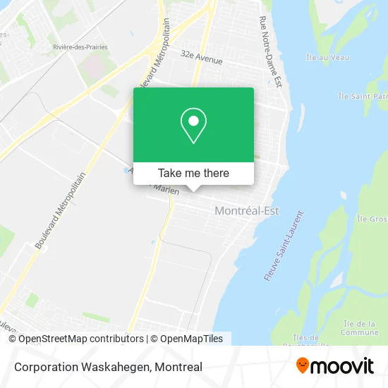 Corporation Waskahegen map