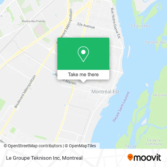 Le Groupe Teknison Inc map