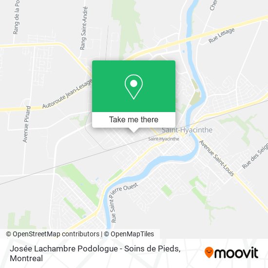 Josée Lachambre Podologue - Soins de Pieds map