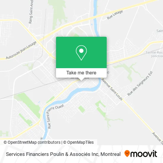 Services Financiers Poulin & Associés Inc map