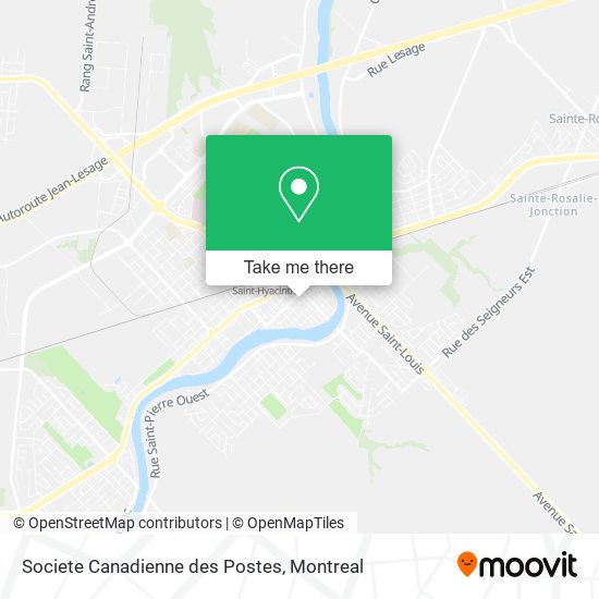 Societe Canadienne des Postes map