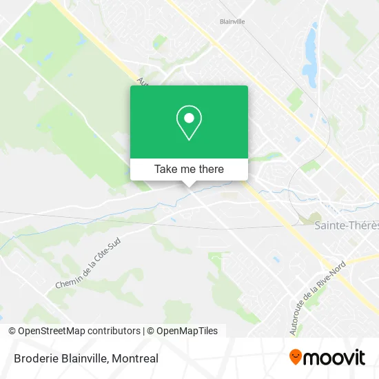 Broderie Blainville map