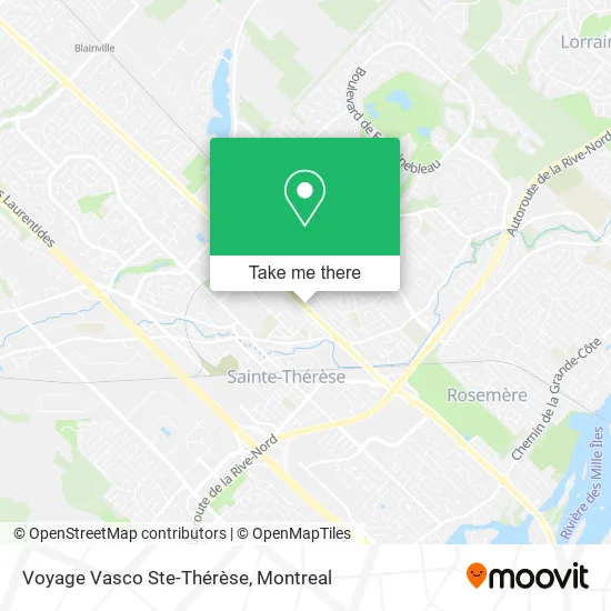 Voyage Vasco Ste-Thérèse map