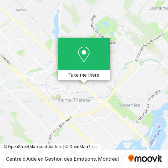 Centre d'Aide en Gestion des Emotions map