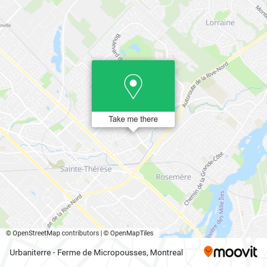 Urbaniterre - Ferme de Micropousses map