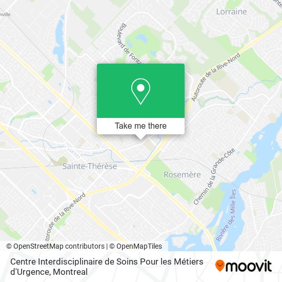 Centre Interdisciplinaire de Soins Pour les Métiers d'Urgence map