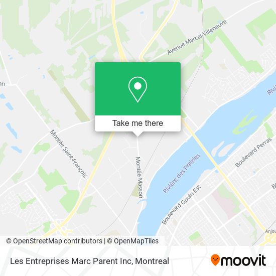 Les Entreprises Marc Parent Inc map