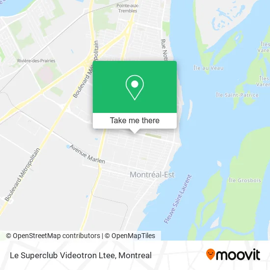 Le Superclub Videotron Ltee map