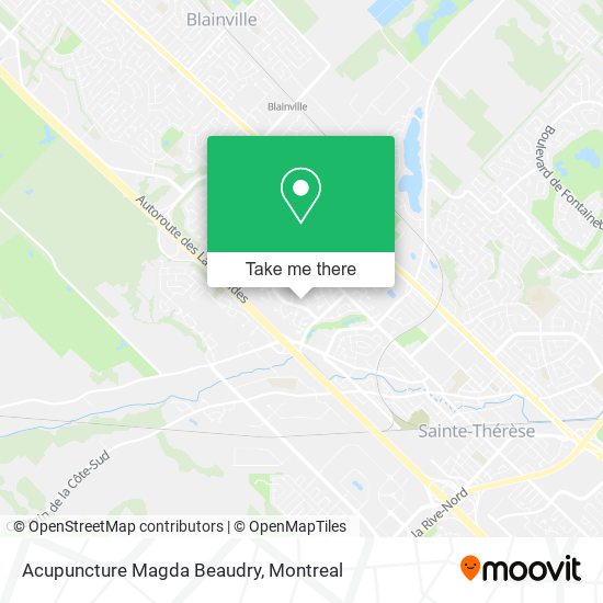 Acupuncture Magda Beaudry map