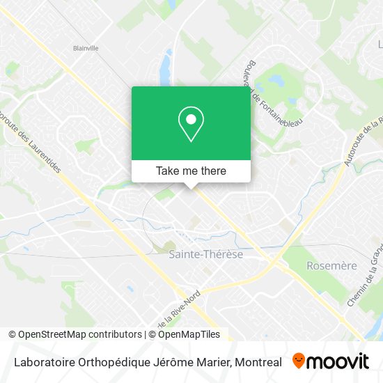 Laboratoire Orthopédique Jérôme Marier map