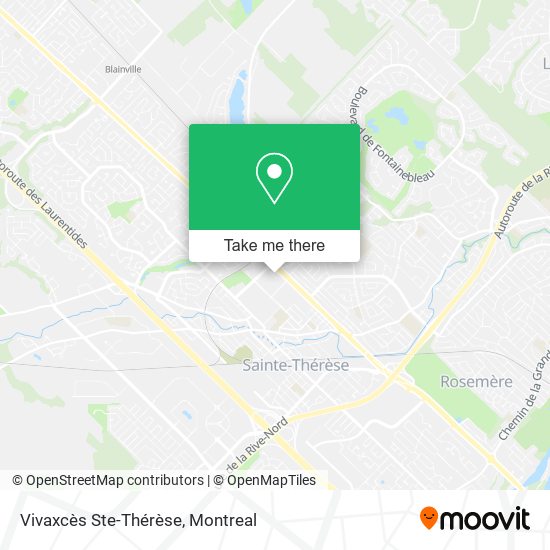 Vivaxcès Ste-Thérèse map