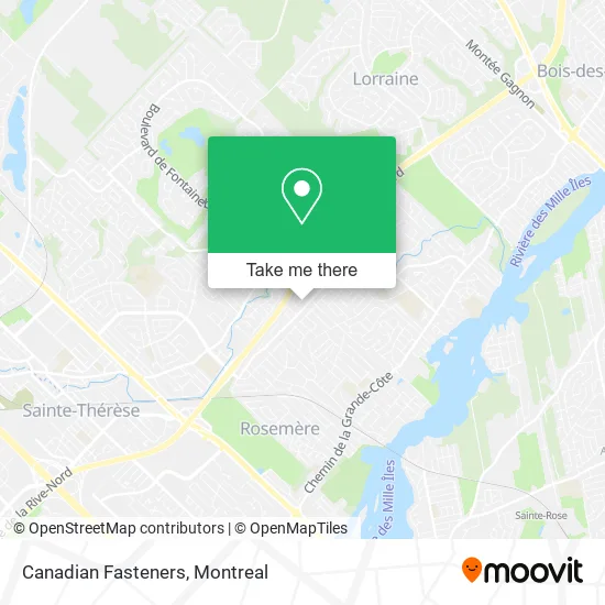 Canadian Fasteners map