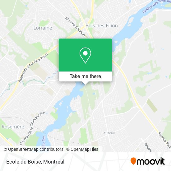 École du Boisé map