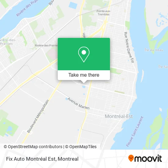 Fix Auto Montréal Est map