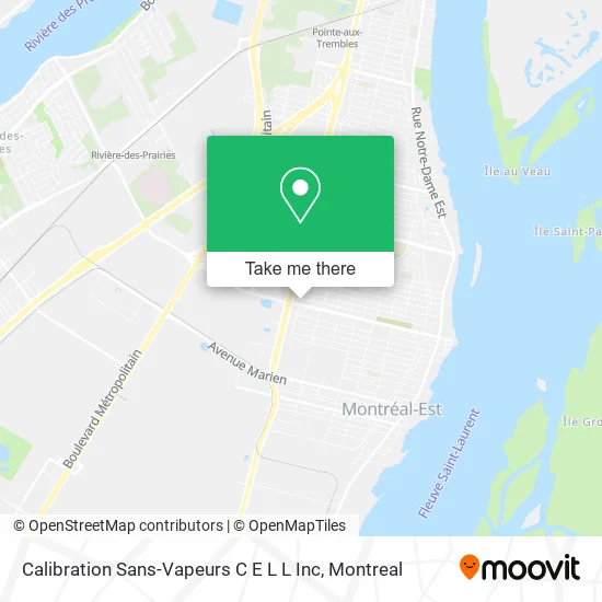 Calibration Sans-Vapeurs C E L L Inc map