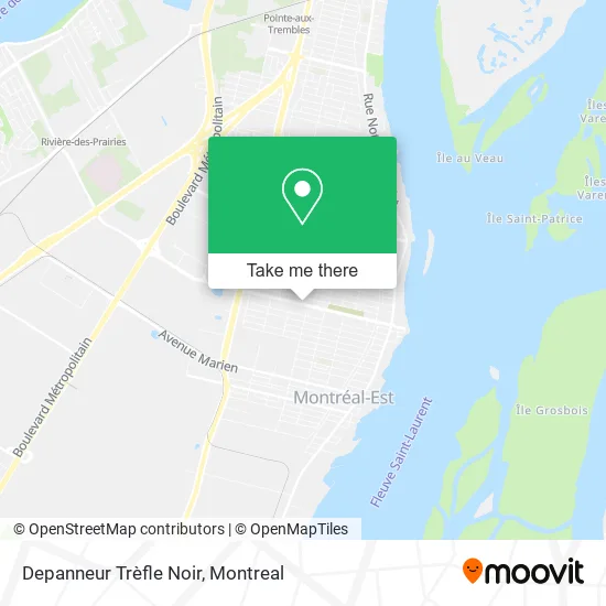 Depanneur Trèfle Noir map