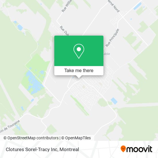 Clotures Sorel-Tracy Inc map