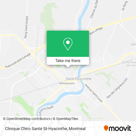 Clinique Chiro Santé St-Hyacinthe map