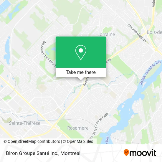 Biron Groupe Santé Inc. map