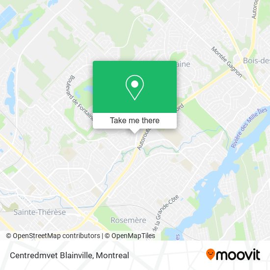 Centredmvet Blainville map