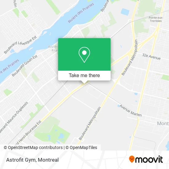Astrofit Gym map