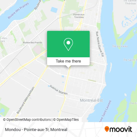 Mondou - Pointe-aux-Tr map