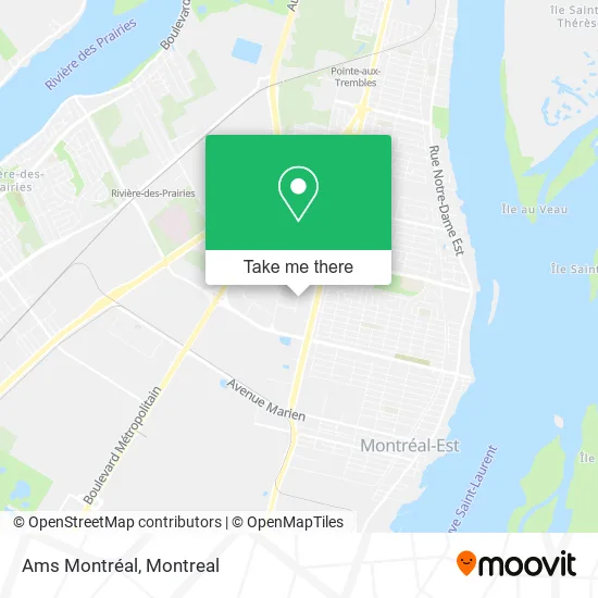 Ams Montréal map