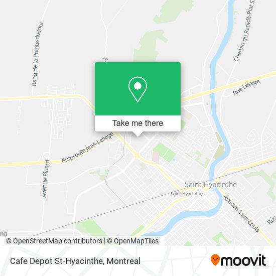 Cafe Depot St-Hyacinthe map