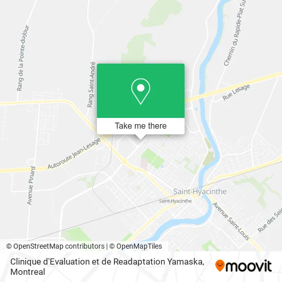 Clinique d'Evaluation et de Readaptation Yamaska map