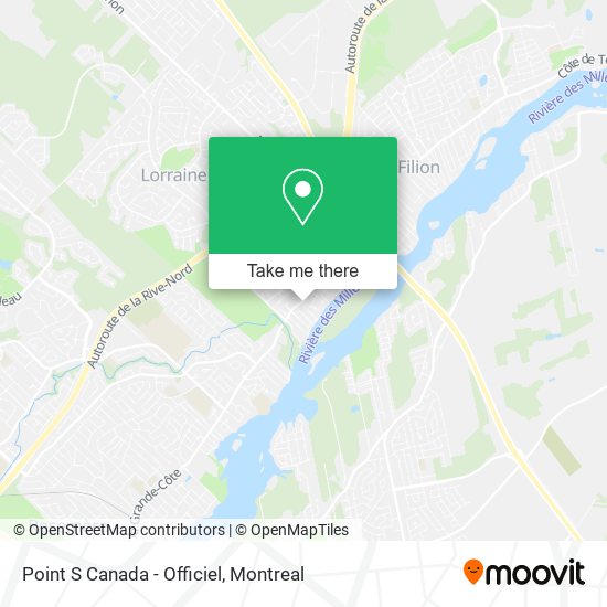 Point S Canada - Officiel map
