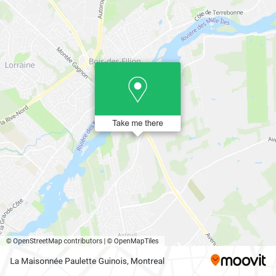 La Maisonnée Paulette Guinois map