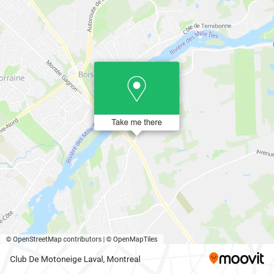 Club De Motoneige Laval map