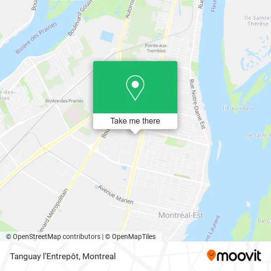 Tanguay l'Entrepôt map