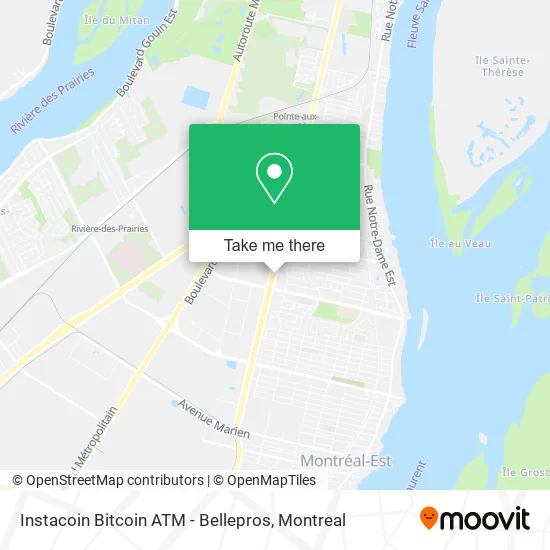 Instacoin Bitcoin ATM - Bellepros map
