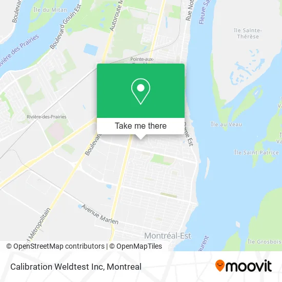 Calibration Weldtest Inc map