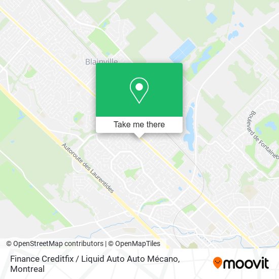 Finance Creditfix / Liquid Auto Auto Mécano map