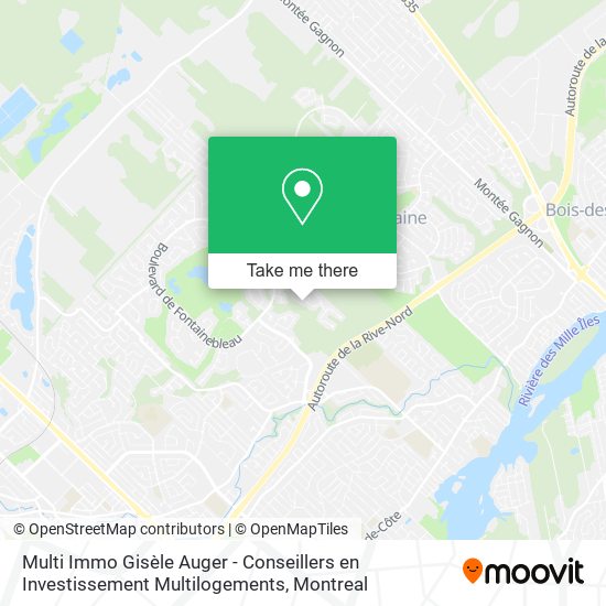 Multi Immo Gisèle Auger - Conseillers en Investissement Multilogements map