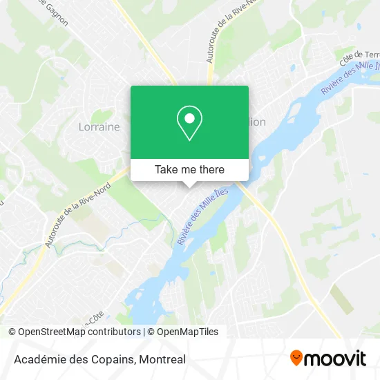 Académie des Copains map