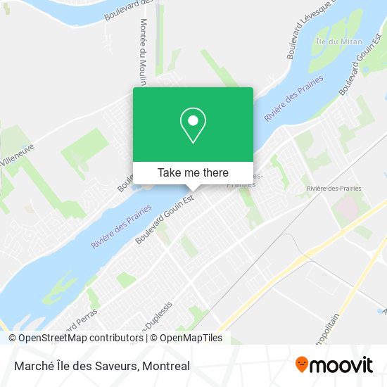 Marché Île des Saveurs map