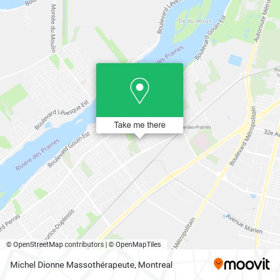 Michel Dionne Massothérapeute map